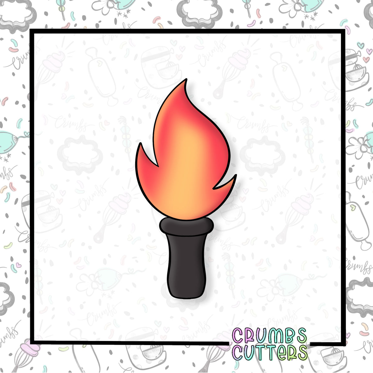 Olympics Torch Cookie Cutter – Crumbs Cutters