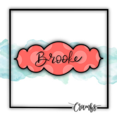 Brooke Plaque Cookie Cutter
