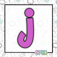 Load image into Gallery viewer, Lowercase J Cookie Cutter