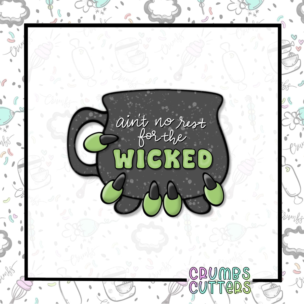 Spooky Sips Witch's Brew Cauldron Coffee Mug Cookie Cutter