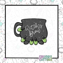 Load image into Gallery viewer, Spooky Sips Witch&#39;s Brew Cauldron Coffee Mug Cookie Cutter