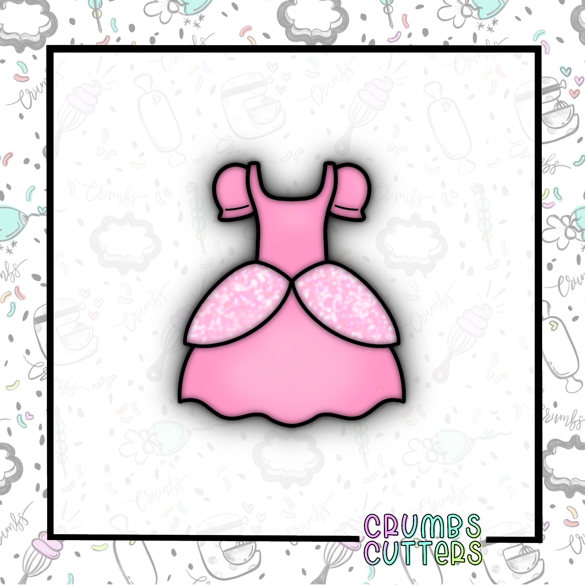Princess/Wedding Dress Cookie Cutter Crumbs Cutters Princess/Wedding Dress Cookie Cutter Crumbs Cutters