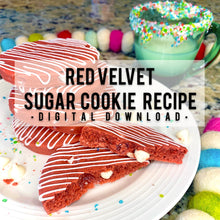 Load image into Gallery viewer, Red Velvet Chip Sugar Cookie Recipe