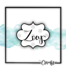 Load image into Gallery viewer, Zoey Plaque Cookie Cutter