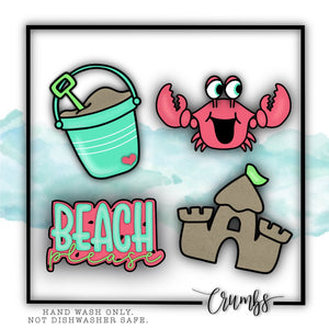 Beach Please Cookie Stencil