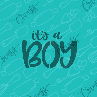It's a Boy Cookie Stencil