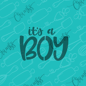 It's a Boy Cookie Stencil