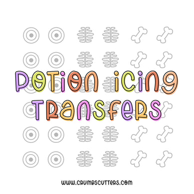 Halloween Potion Icing Transfer Digital Download Printable
