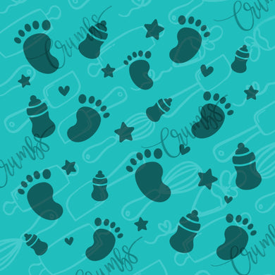 Baby Pattern Cookie Stencil