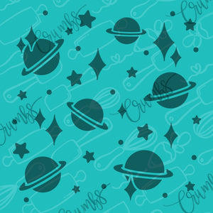 Space Pattern Cookie Stencil