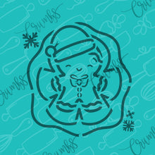 Load image into Gallery viewer, Snow Angel Gingerbread PYO Cookie Stencil