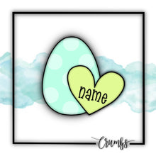 Load image into Gallery viewer, Egg Heart Plaque Cookie Cutter