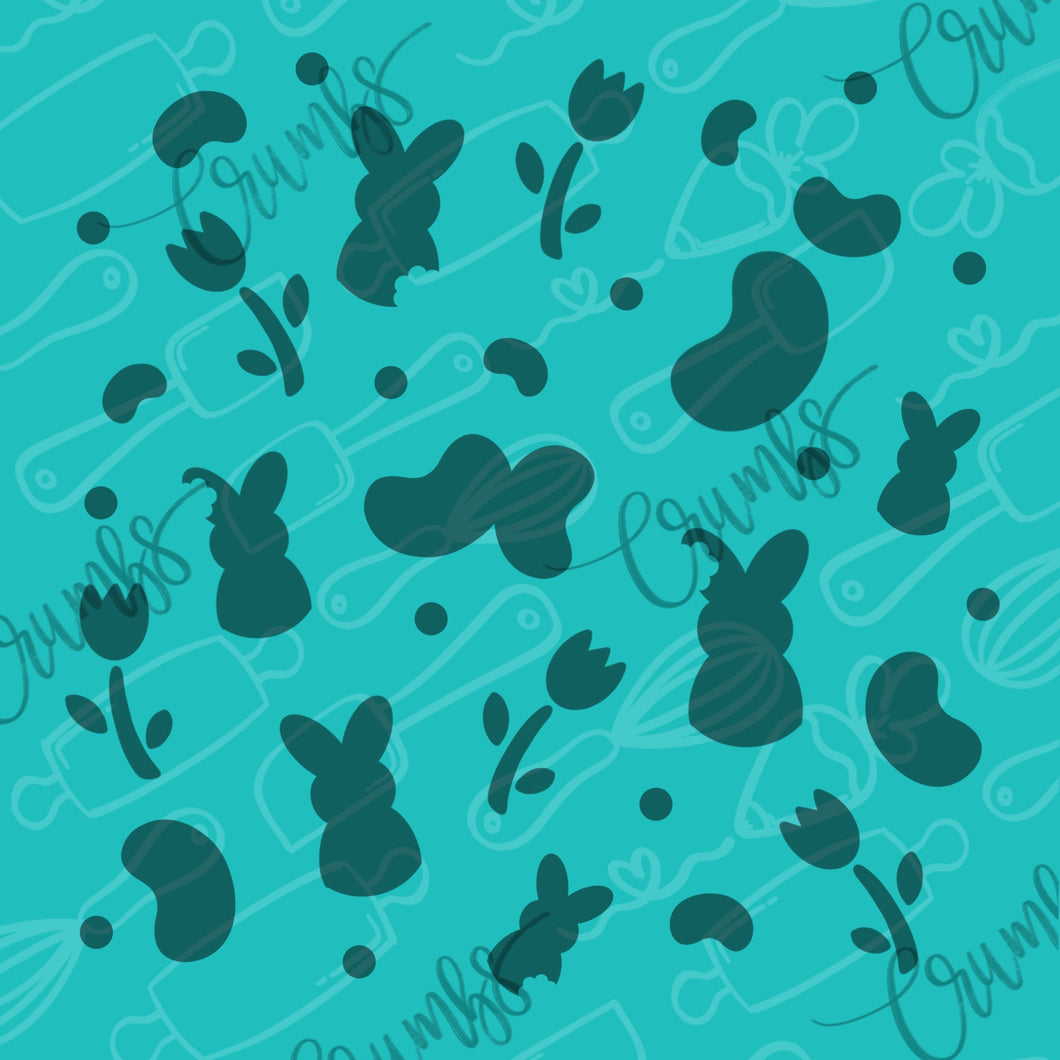 Easter Sweets Pattern Cookie Stencil