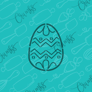 Easter Egg PYO Cookie Stencil