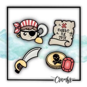 Pirate Cookie Cutter Quad
