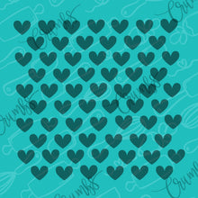 Load image into Gallery viewer, Small Heart Pattern Cookie Stencil