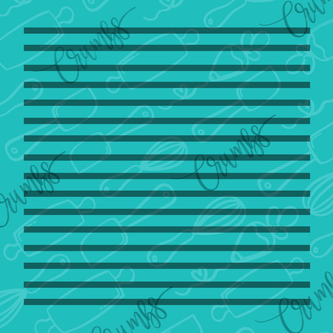 Thin Stripe Pattern Cookie Stencil