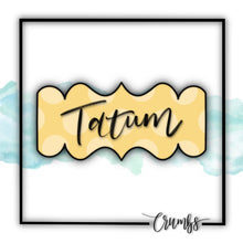 Load image into Gallery viewer, Tatum Plaque Cookie Cutter