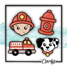 Load image into Gallery viewer, Firefighter Cookie Cutter Quad