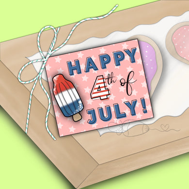 4th of July Popcicle Printable Tags