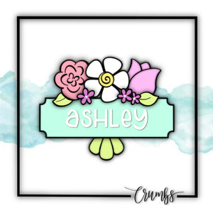 Spring Flowers Plaque Cookie Cutter