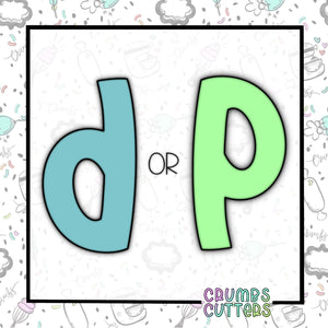 Lowercase D or P Cookie Cutter