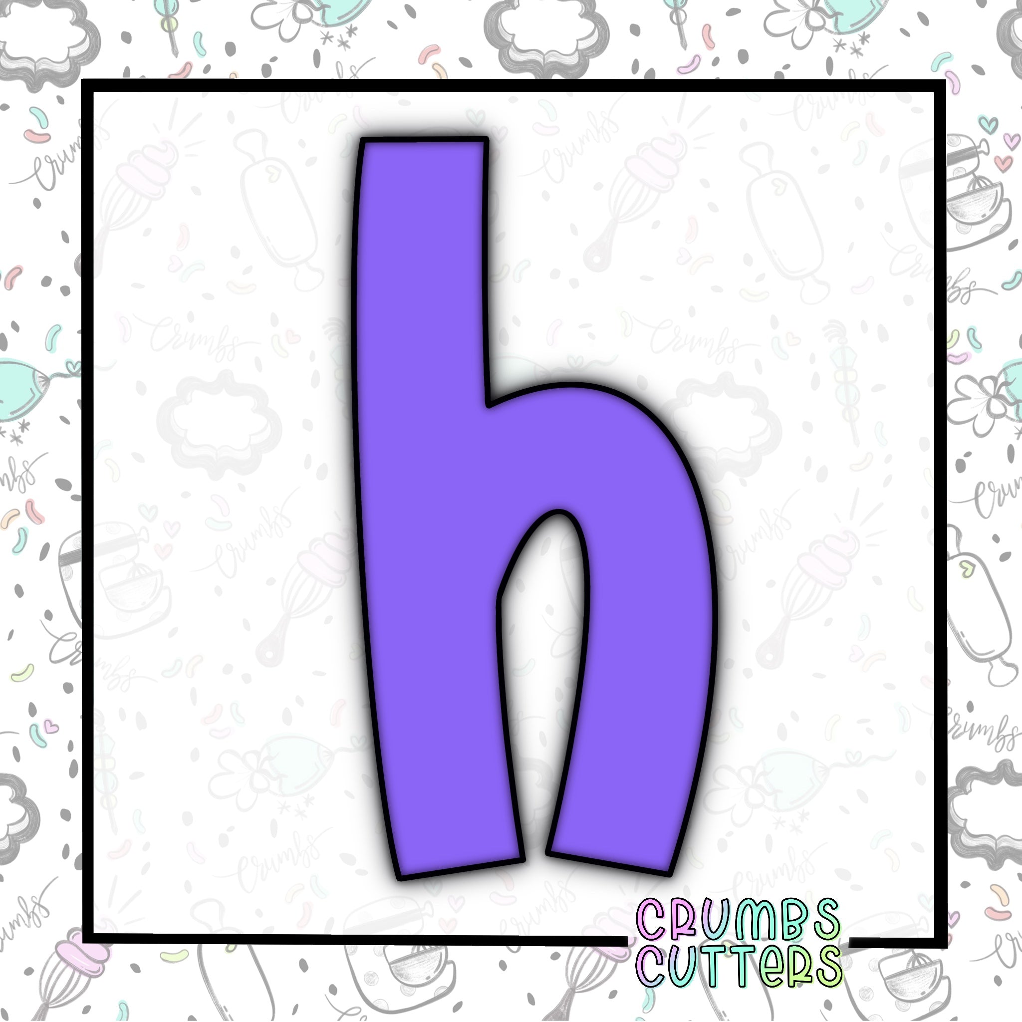 Dashed Lowercase H The Letter H Lowercase
