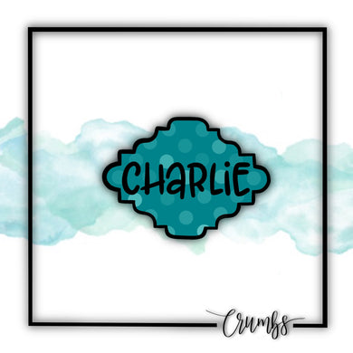 Charlie Plaque Cookie Cutter