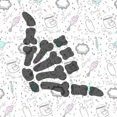 Shaka Hand Cookie Stencil