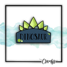 Load image into Gallery viewer, Dinosaur Plaque Cookie Cutter