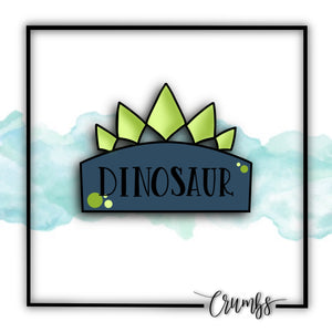 Dinosaur Plaque Cookie Cutter