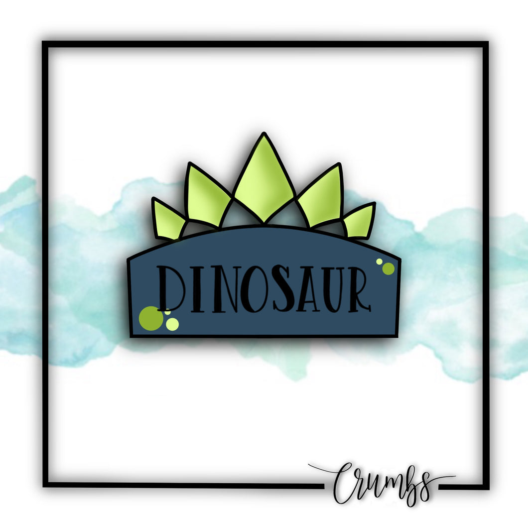 Dinosaur Plaque Cookie Cutter
