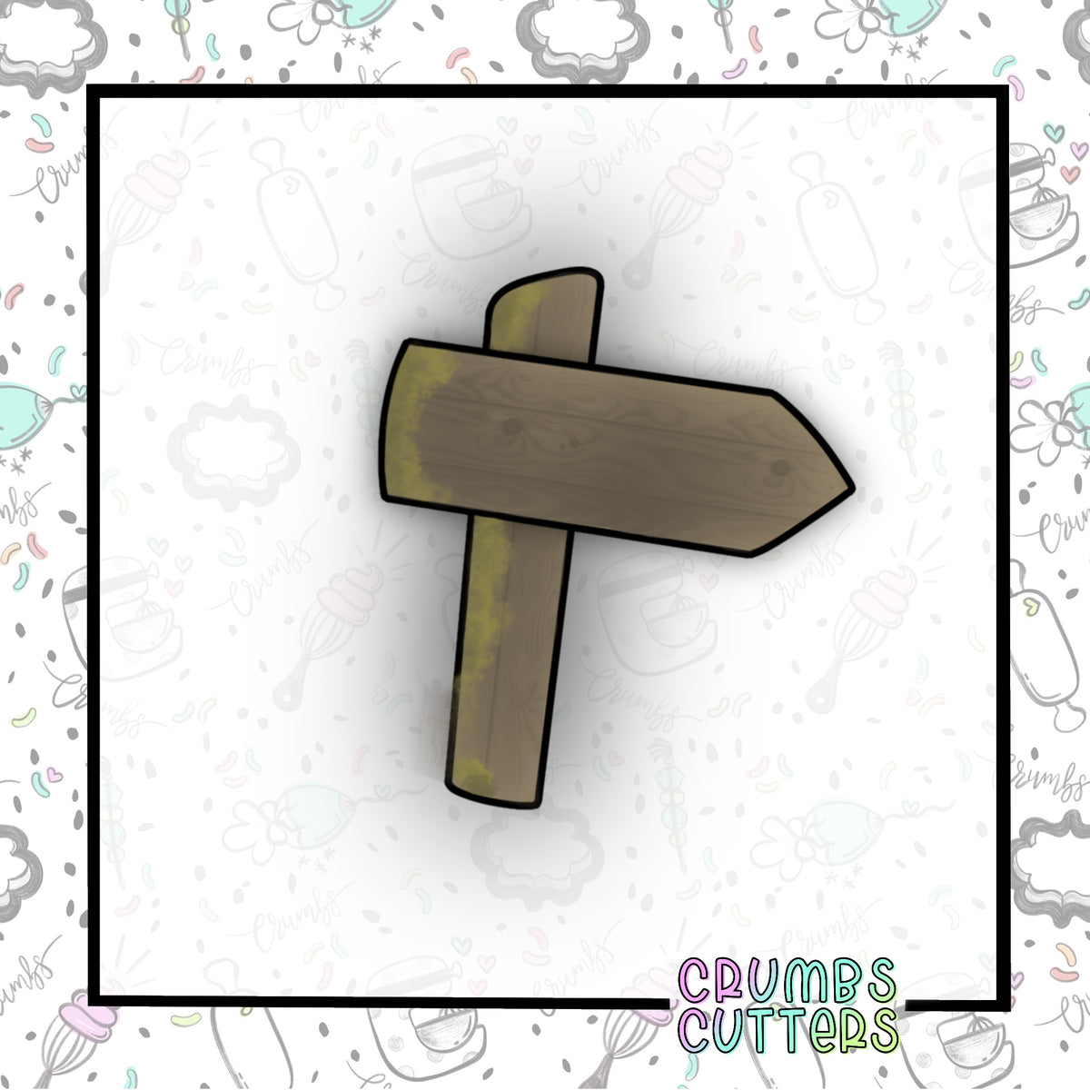 Wooden Sign Cookie Cutter – Crumbs Cutters