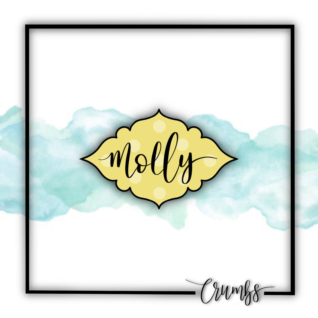 Molly Plaque Cookie Cutter