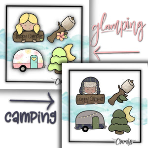 Glamping/Camping Cookie Cutter Quad