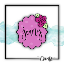 Load image into Gallery viewer, Jenny Plaque Cookie Cutter